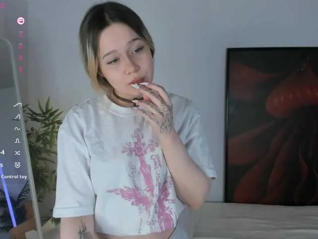 loveaudirs — Hello! my name is Eva! I'll be glad to meet you! The toy works from 2 tokens massage boobs close up @sofar   @total 